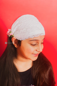 Ivory Lace Head Band