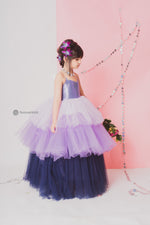 Load image into Gallery viewer, Lavender &amp; Blue Ruffled Gown 
