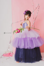 Load image into Gallery viewer, Soft Tulle Blueberry Gown 
