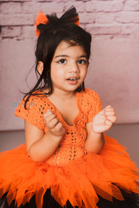 Crochet Top and Tulle Tutu Gown 
