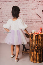 Load image into Gallery viewer, lavender Iceland Party Frock for Lil Girls
