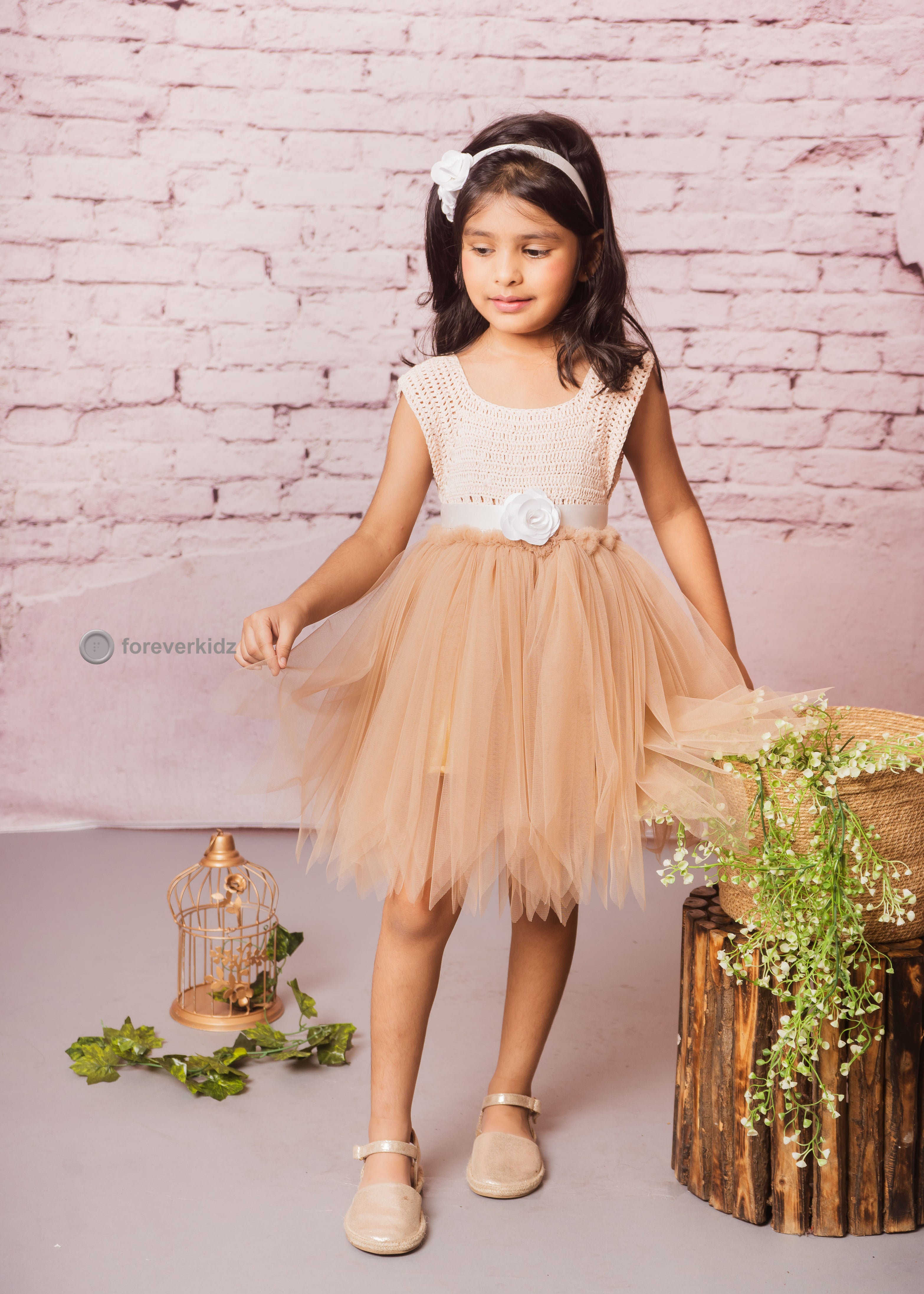 Buy Mocha Crochet Tutu Dress for Little Girls Online ForeverKidz