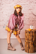 Load image into Gallery viewer, Yellow Pleated Skirt with Stunning Top for Winter Look 
