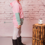 Sea Green and Pink Tokyo Hoodie Dress 