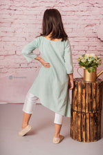 Load image into Gallery viewer, Turkish Style Velvet Festive Suit in Sea Green Colour
