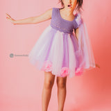  Lavender Crochet Tutu Dress for Girls 