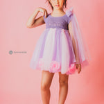 Crochet Tutu Dress with Flowers