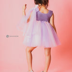 Lavender Crochet Frock for Lil Girls 