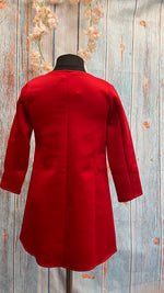 Load image into Gallery viewer, Cherry Colour Fall Coat for Little Girl
