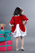 Load image into Gallery viewer, Elf Christmas Lace Dress
