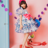 Fizzy Blue Organza Dress