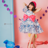 Fizzy Blue Organza Dress