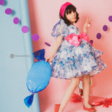 Fizzy Blue Organza Dress