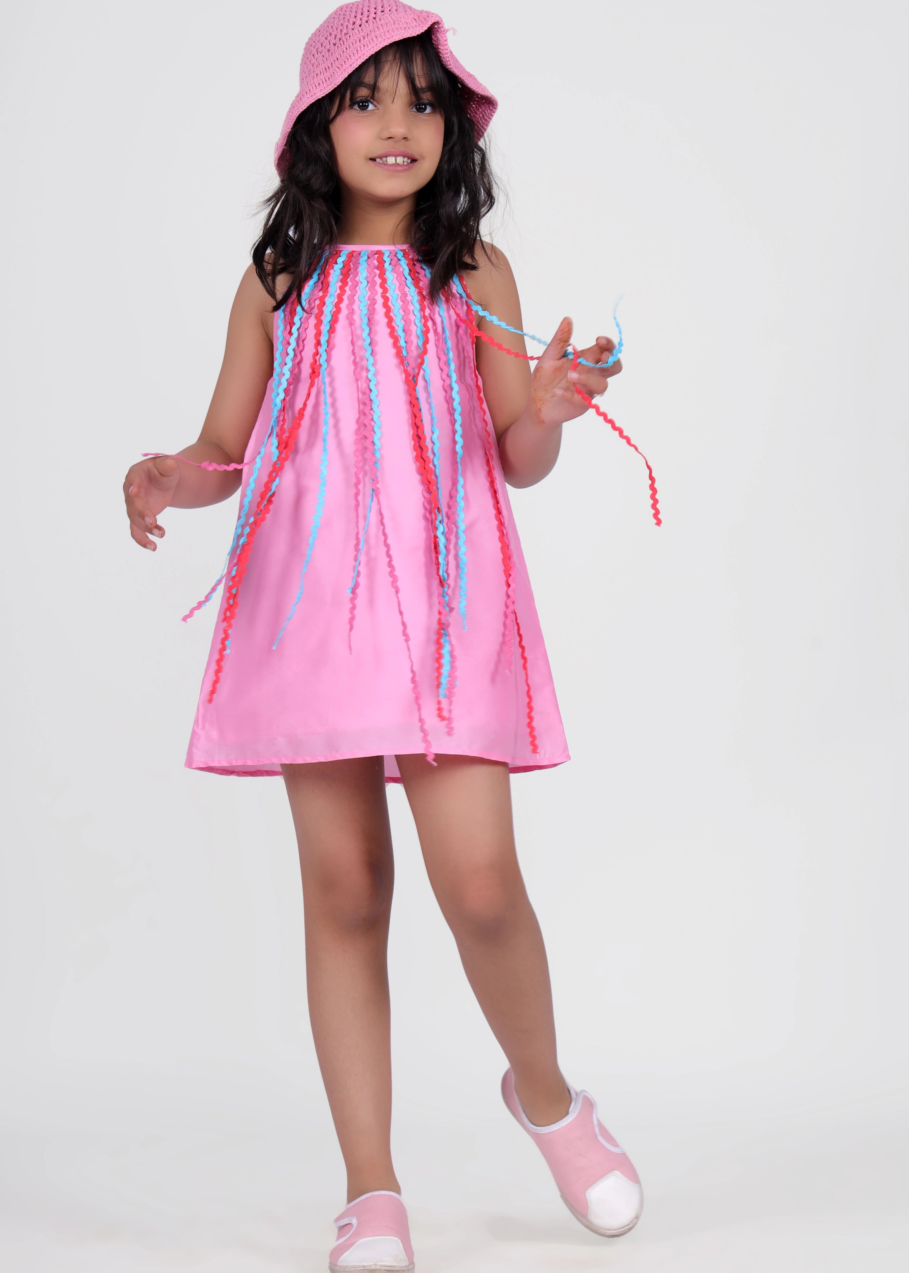 Flamingo Fringe Dress