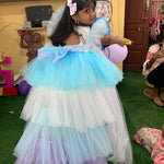 Magical Unicorn Dress with Tulle Trail