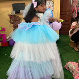 Magical Unicorn Dress with Tulle Trail