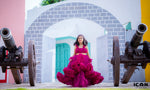 Load image into Gallery viewer, Plum Luxury Party Gown for Lil Girls
