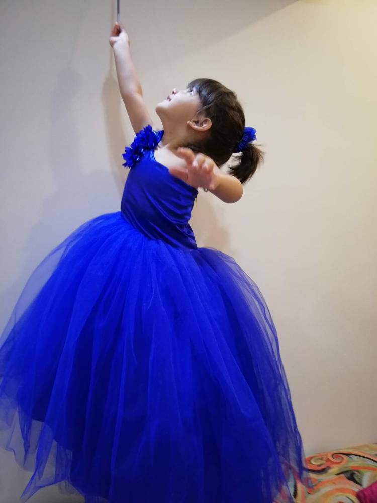 Blue Party Gown for Little Diva