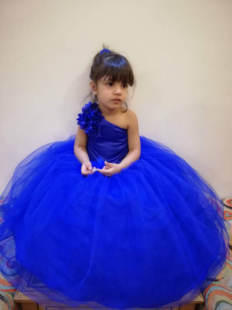 Blue Tulle Birthday Gown 