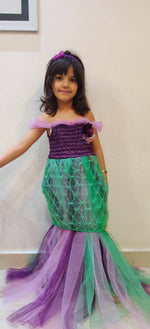 Load image into Gallery viewer, Long Mermaid Party Gown with Bow top 
