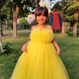 Yellow Lily Party Dress