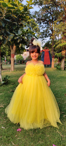 Yellow Lily Party Dress