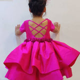 Fuschia Florets Party Frock