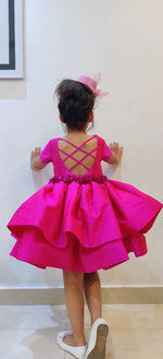 Load image into Gallery viewer, Fuschia Florets Party Frock

