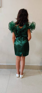 Lush Green Ruffled Dress