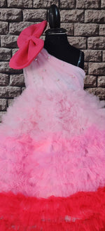 Load image into Gallery viewer, Shades of Pink Ruffled Dress
