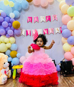 Load image into Gallery viewer, Shades of Pink Ruffled Dress
