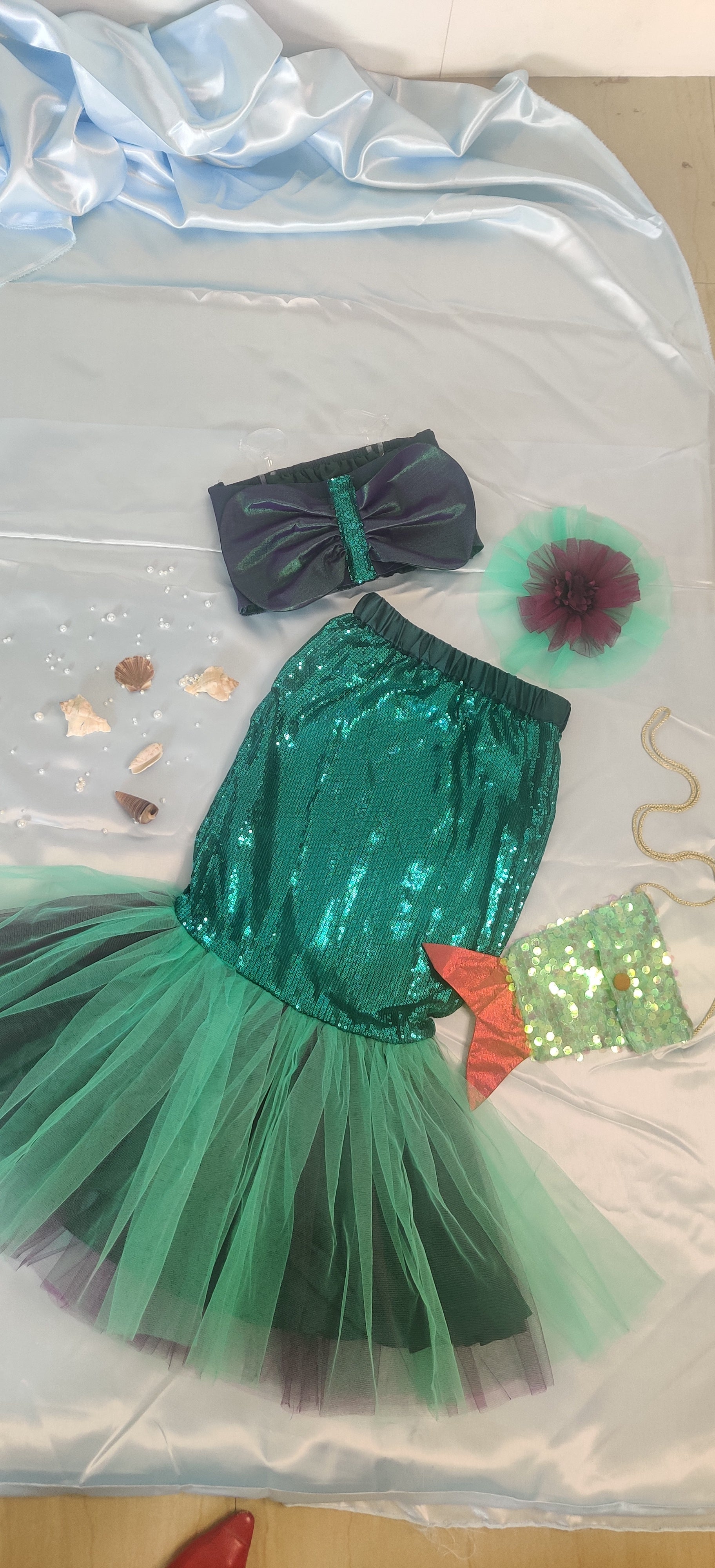 Little Mermaid Dress with Tulle net