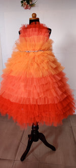 Load image into Gallery viewer, Ruffled gowns for girls
