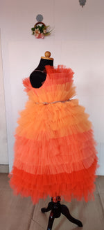 Load image into Gallery viewer, Sunset Ruffled Party Dress
