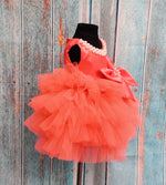 Load image into Gallery viewer, Pearl Blush Ruffle Bow Dress
