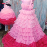 Pink Fantasy Mom Daughter Set