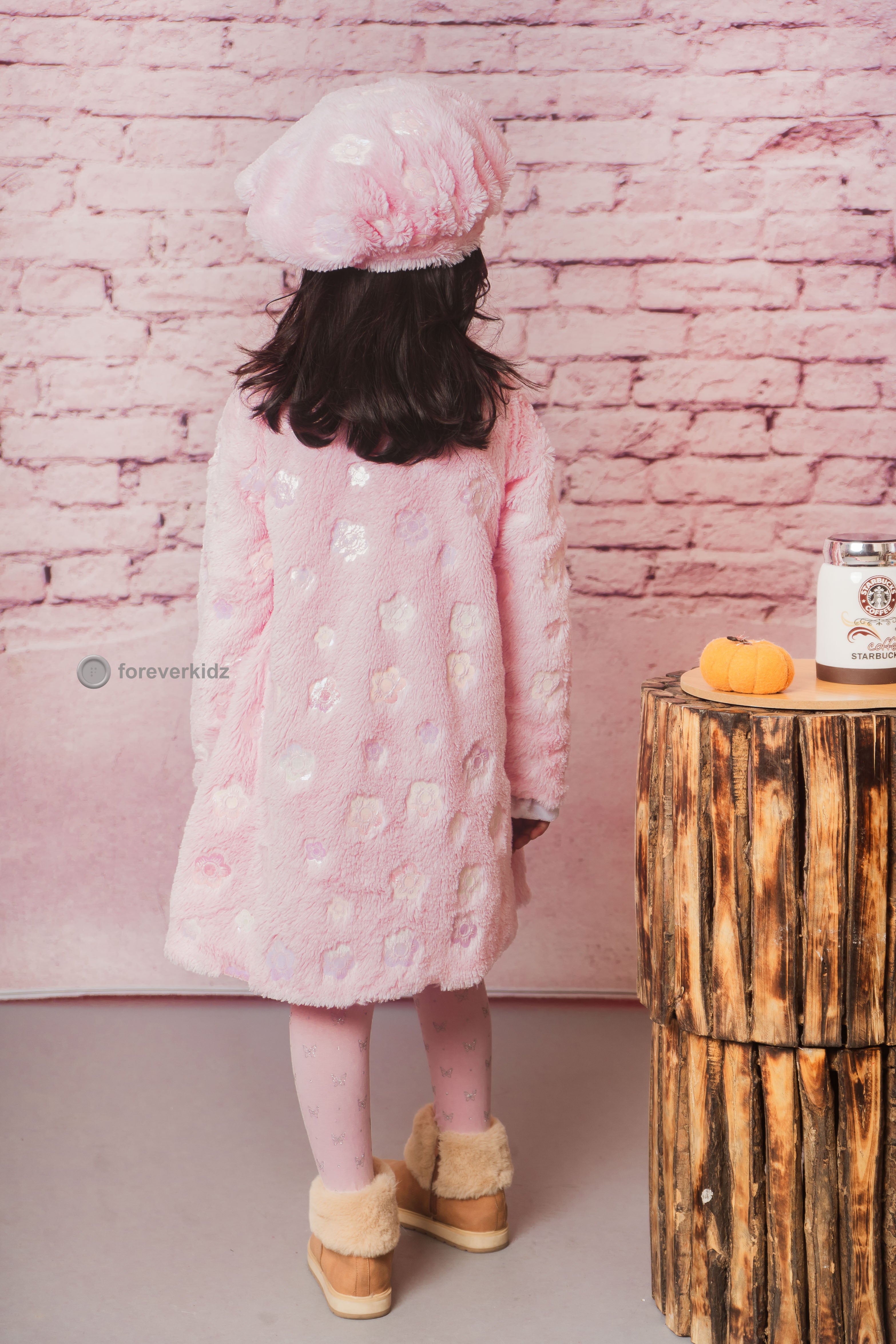 Cozy and Furry Korean Cuddle Coat for Girls