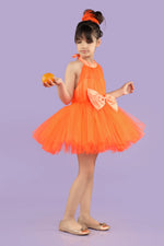 Load image into Gallery viewer, Orange Pulp Dress with Bow
