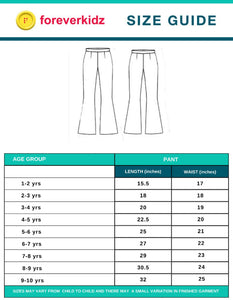 Size Guide for choosing pants 