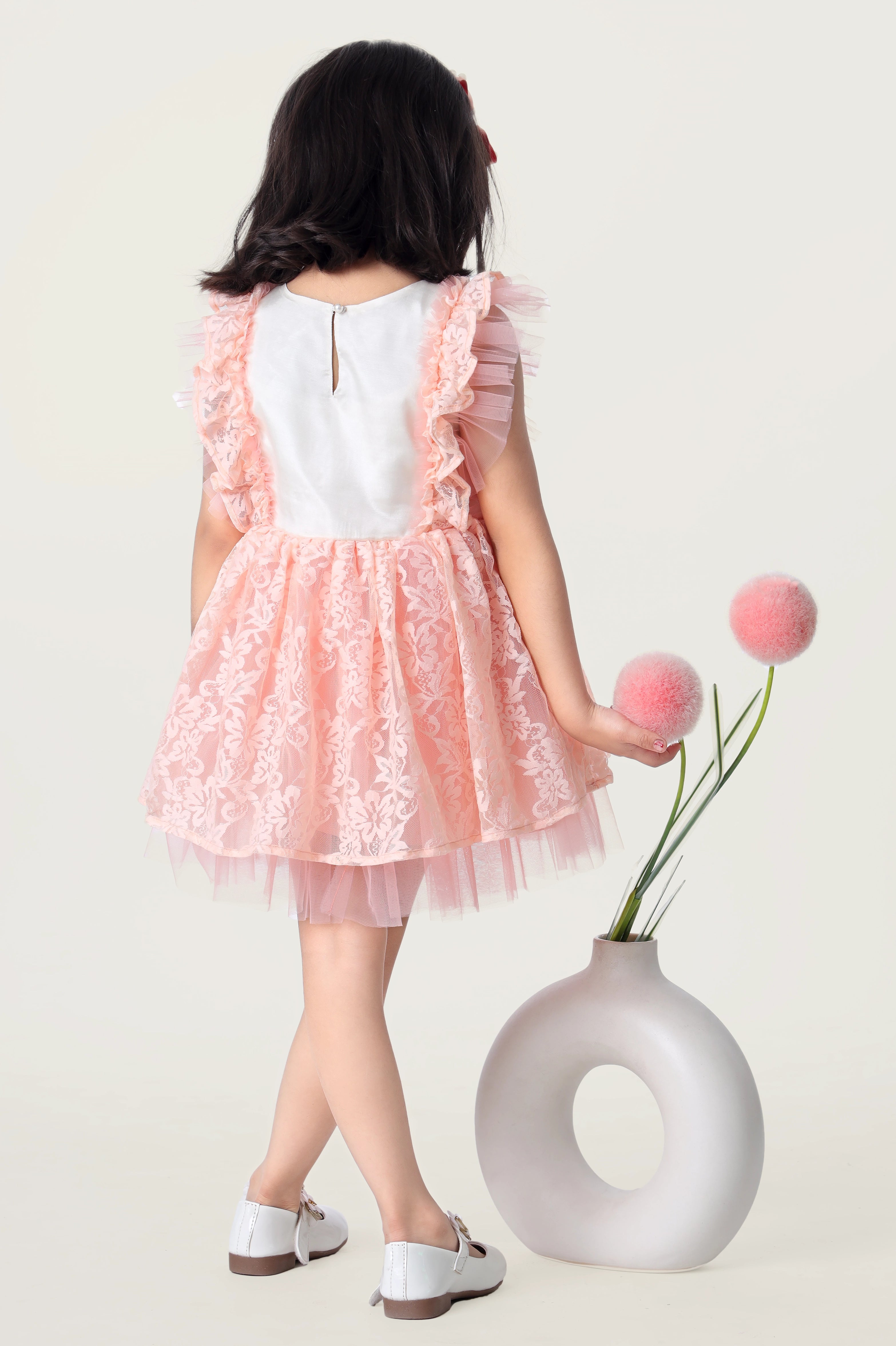 Off White Cotton Gown For Girls | Gowns for girls, Cotton gowns, Gowns