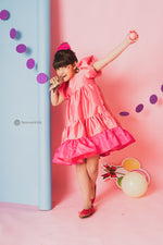 Load image into Gallery viewer, Peach Macaron Frilly Dress
