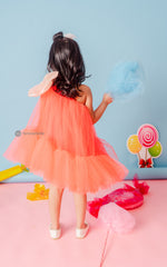 Load image into Gallery viewer, Peachy Litchee Bow Dress
