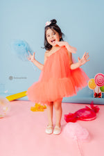 Load image into Gallery viewer, Peachy Litchee Bow Dress
