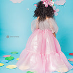 Pink Ruffle Gown for Little Girls