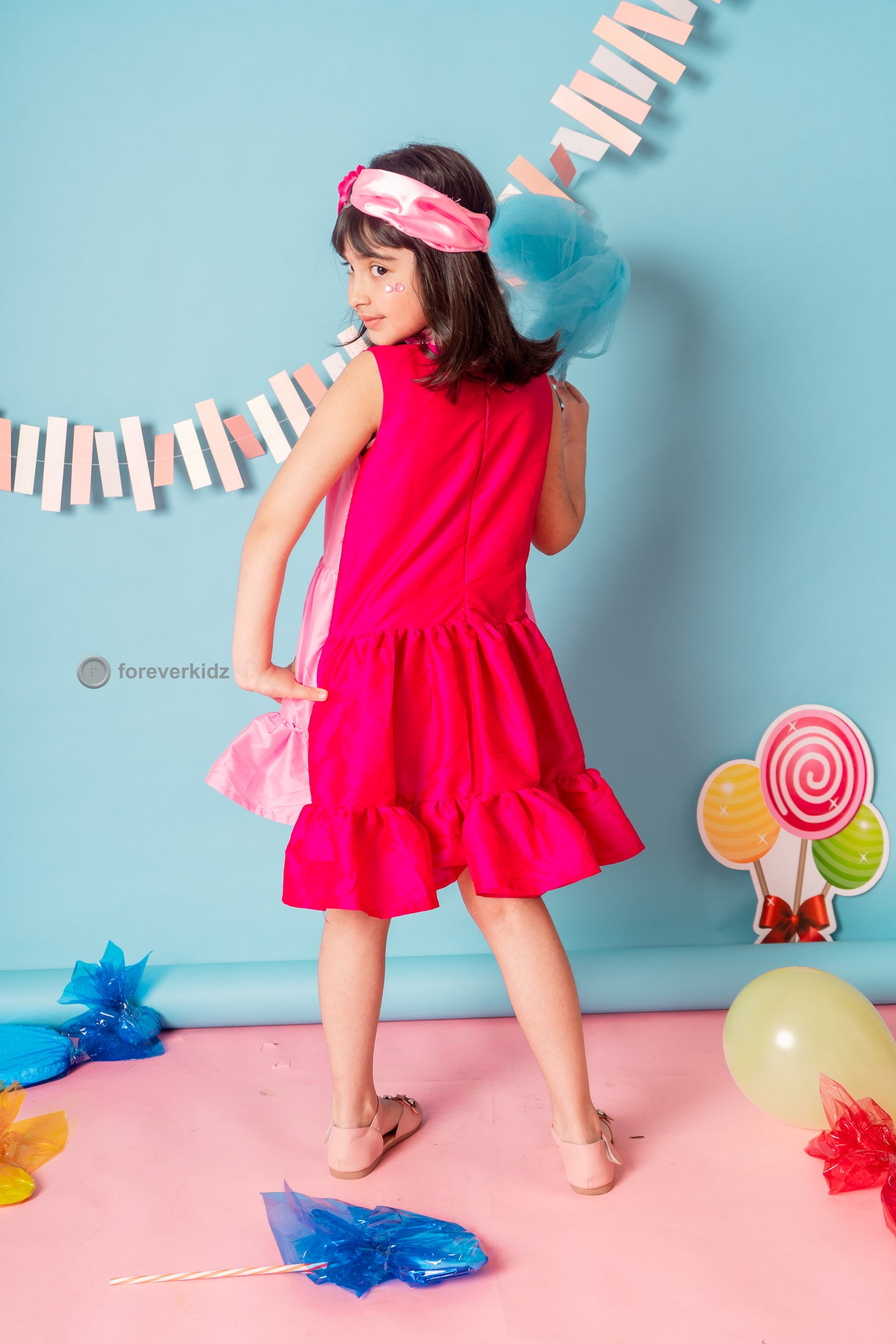 Pink Macaron Frilly Dress