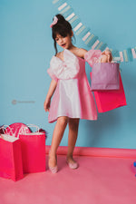Load image into Gallery viewer, Pink Marshmallow Bow Dress
