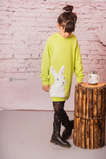 Load image into Gallery viewer, Rabbit Neon Hoodie Dress
