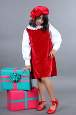 Load image into Gallery viewer, Christmas Themed Korean Tunic Dress

