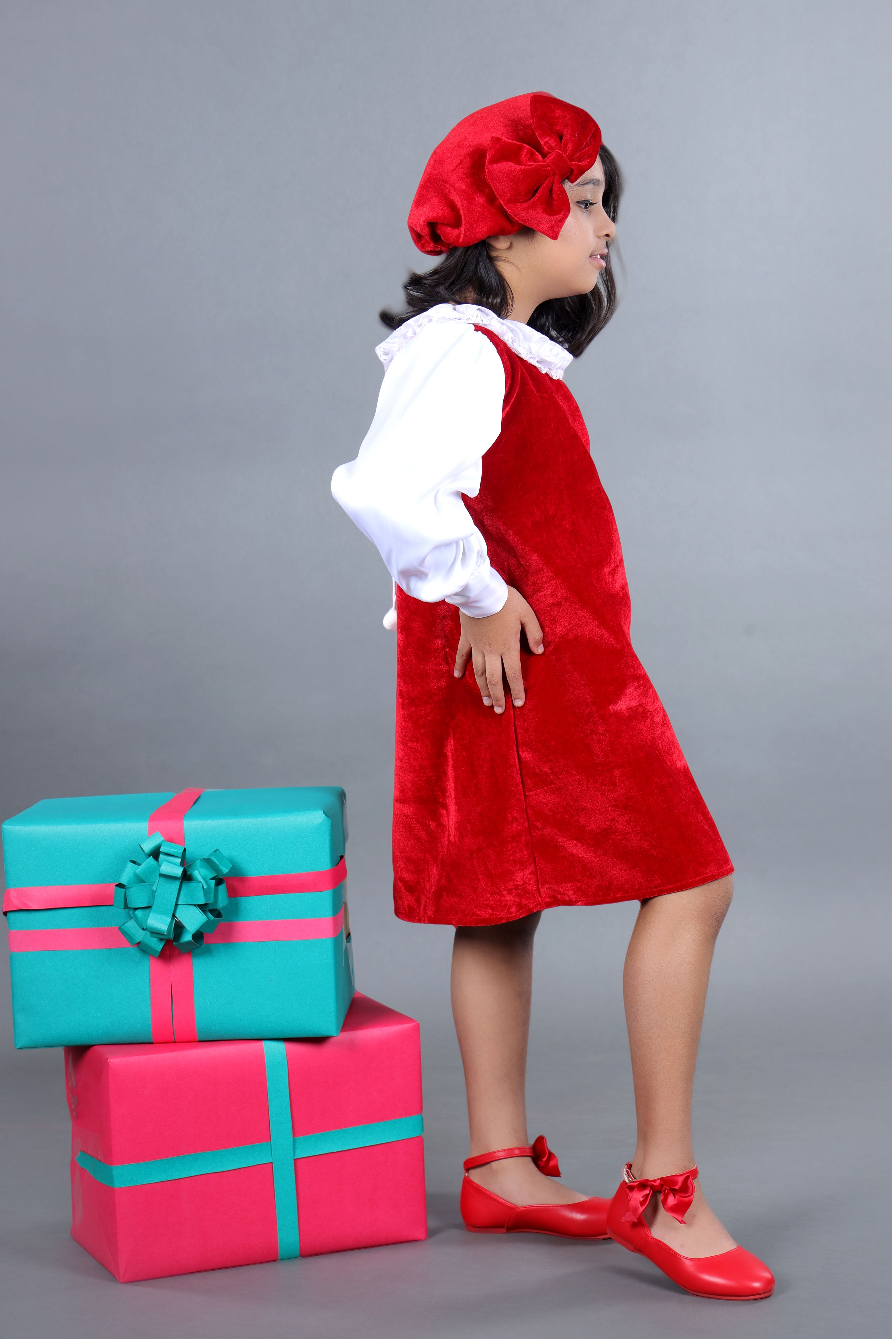 Velvet Korean Tunic Dress for Christmas 