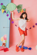 Load image into Gallery viewer, Red Velvet Shorts Set

